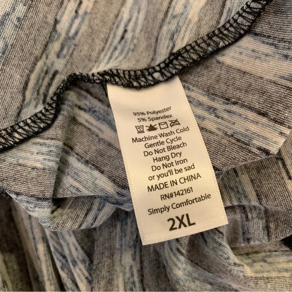 2XL LuLaRoe Georgia Tiered Dress - worn once - Picture 4 of 6